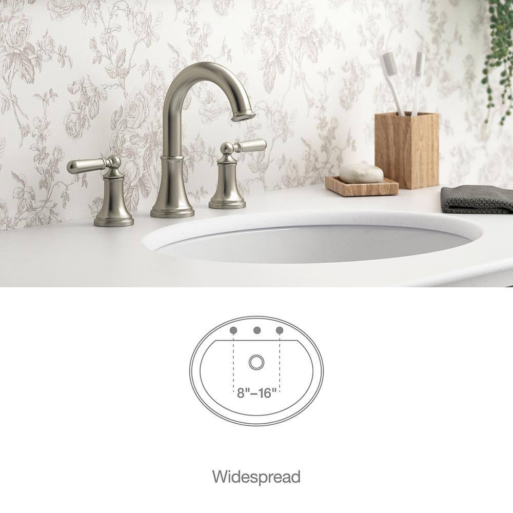 8 in. Widespread 2-Handle Bathroom Faucet in Vibrant Brushed Nickel G24822