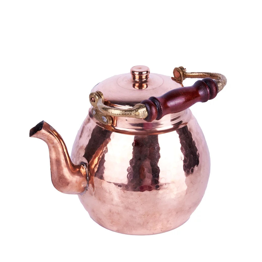Copper Teapot with Wood Handle Medium 90 fl oz O756
