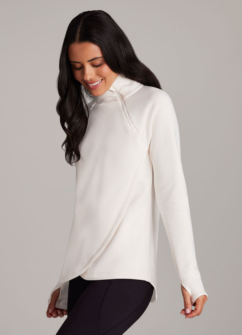 Ready To Roll Fleece Mock Neck Pullover