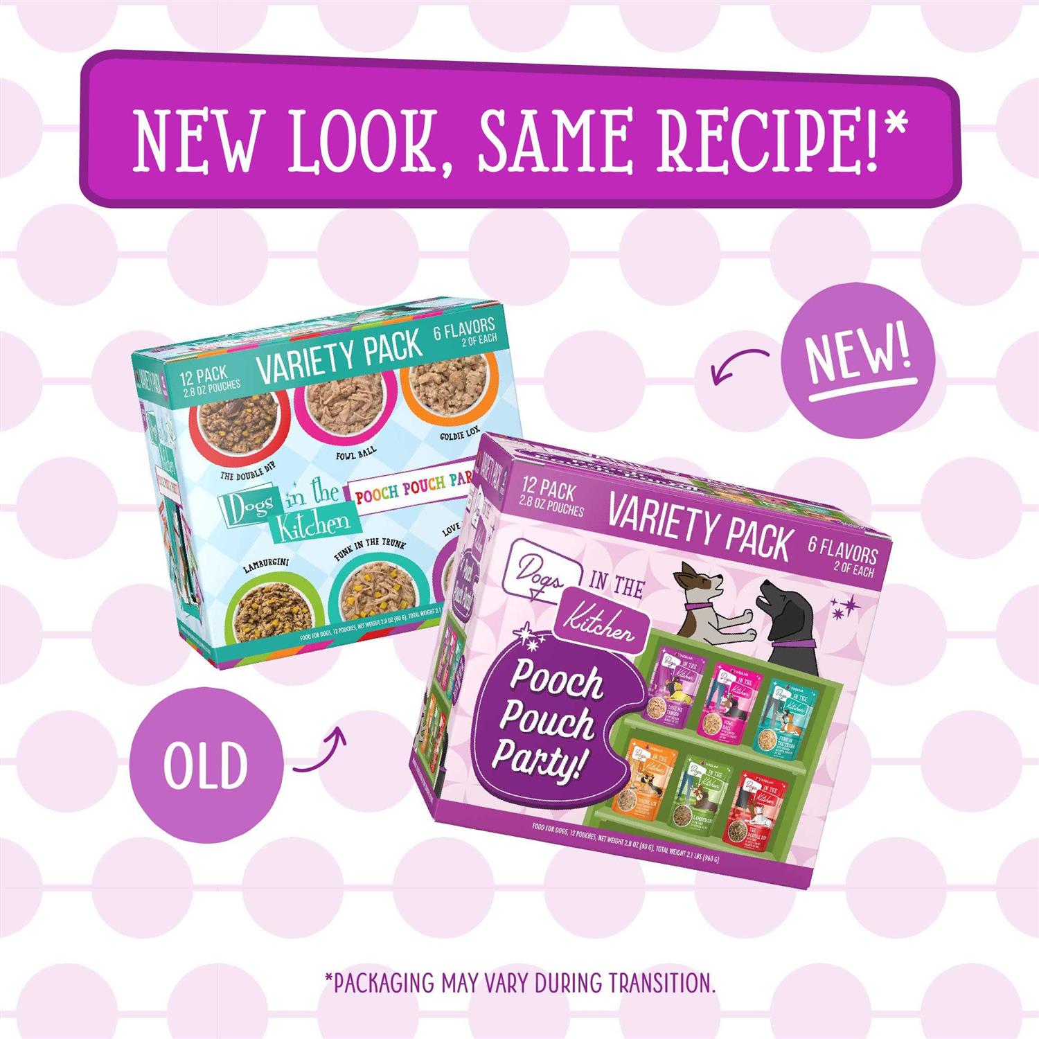 Pooch Pouch Party! Variety Pack Dog Food V9798