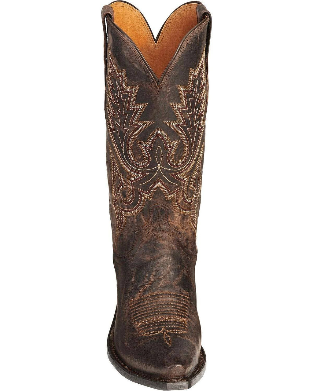 Chocolate Madras Goat Cowboy Boots K412