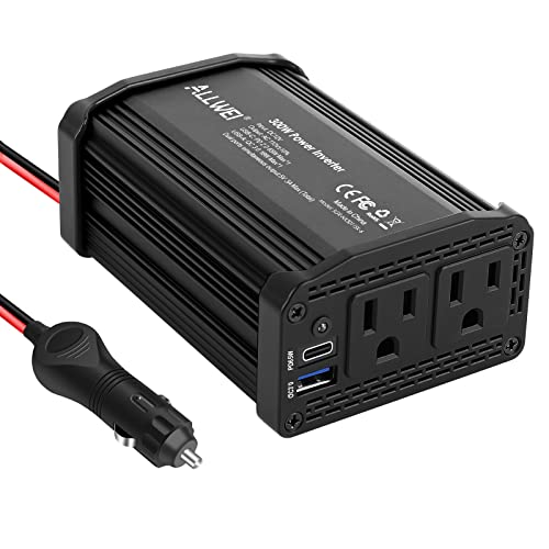 300W 12V to 110V Car Power Inverter with PD 27W USB-C and 18W USB-A D419531