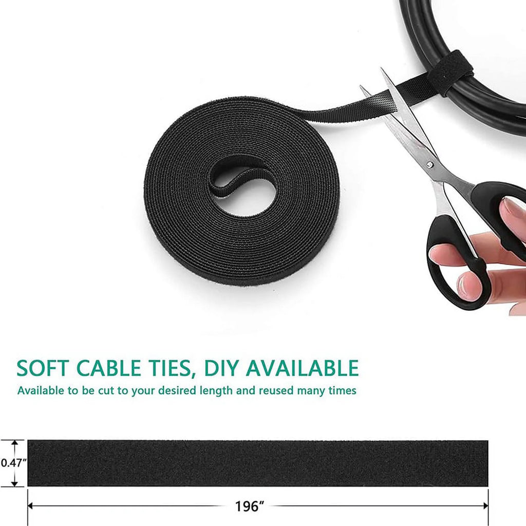 173 Pcs Cable Management Organizer Kit with Cable Ties G49190