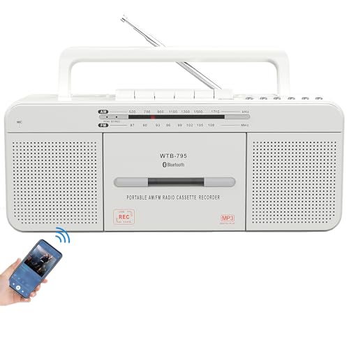 Cassette Player Recorder with Bluetooth, USB, AM/FM Radio Stereo, Portable C570823