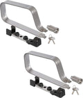 2-Pack Titanium Bike Locks with 2 Mounting Clips R496