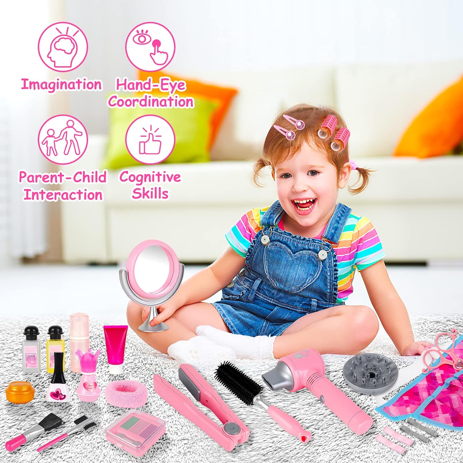 35pcs Kids Pretend Play Makeup Set G859