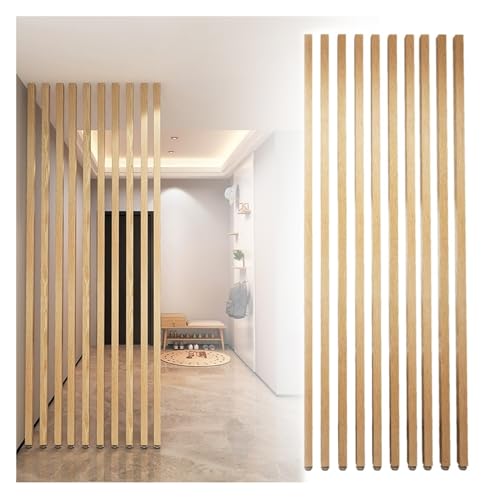 10pcs Wall Partition Room Divider Wooden Screen Slats S70944