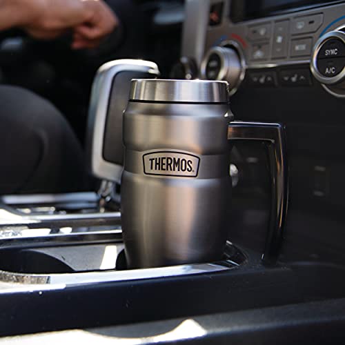 16 Ounce Matte Stainless Steel Vacuum-Insulated Travel Mug C22046