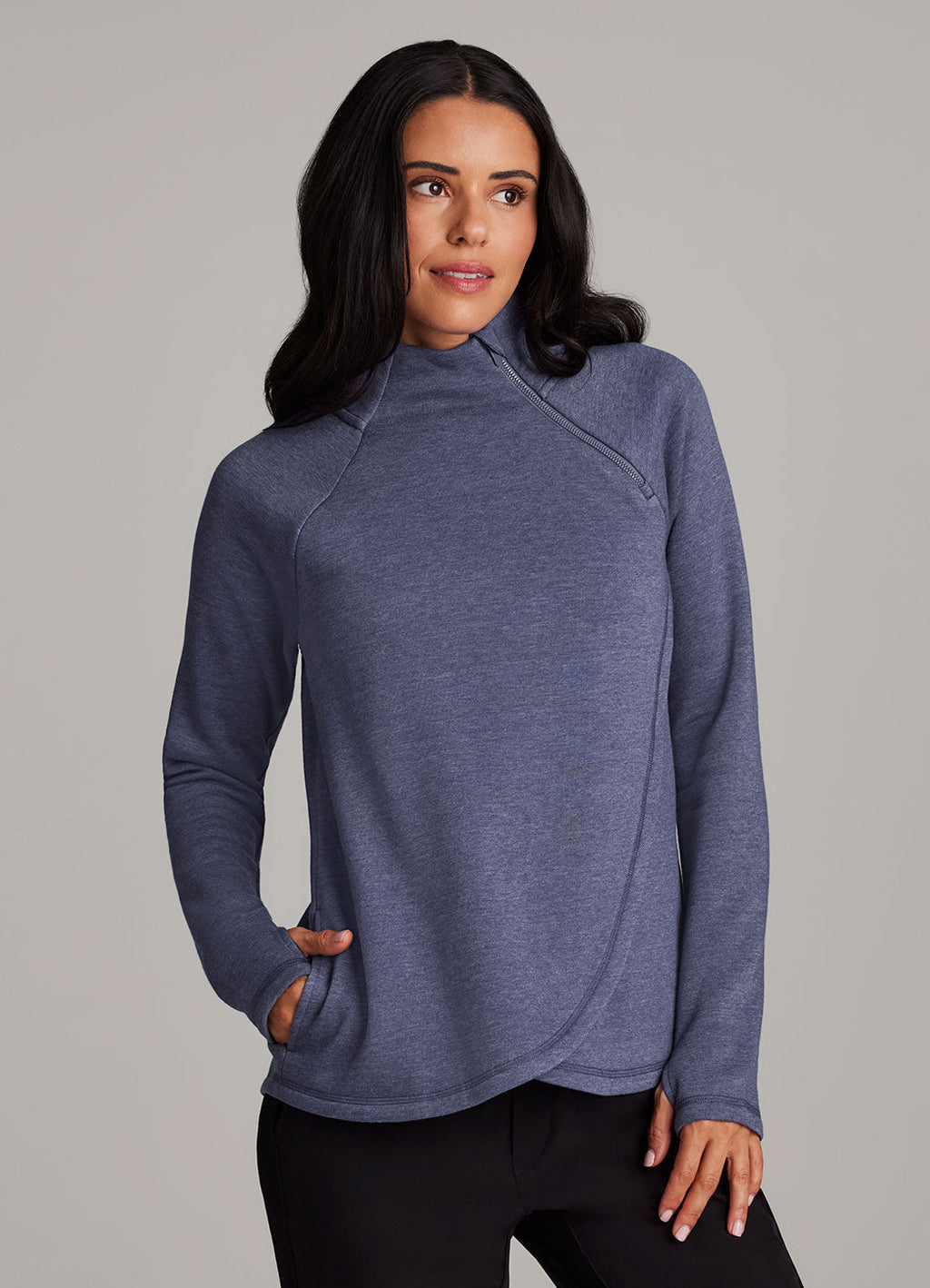 Ready To Roll Fleece Mock Neck Pullover