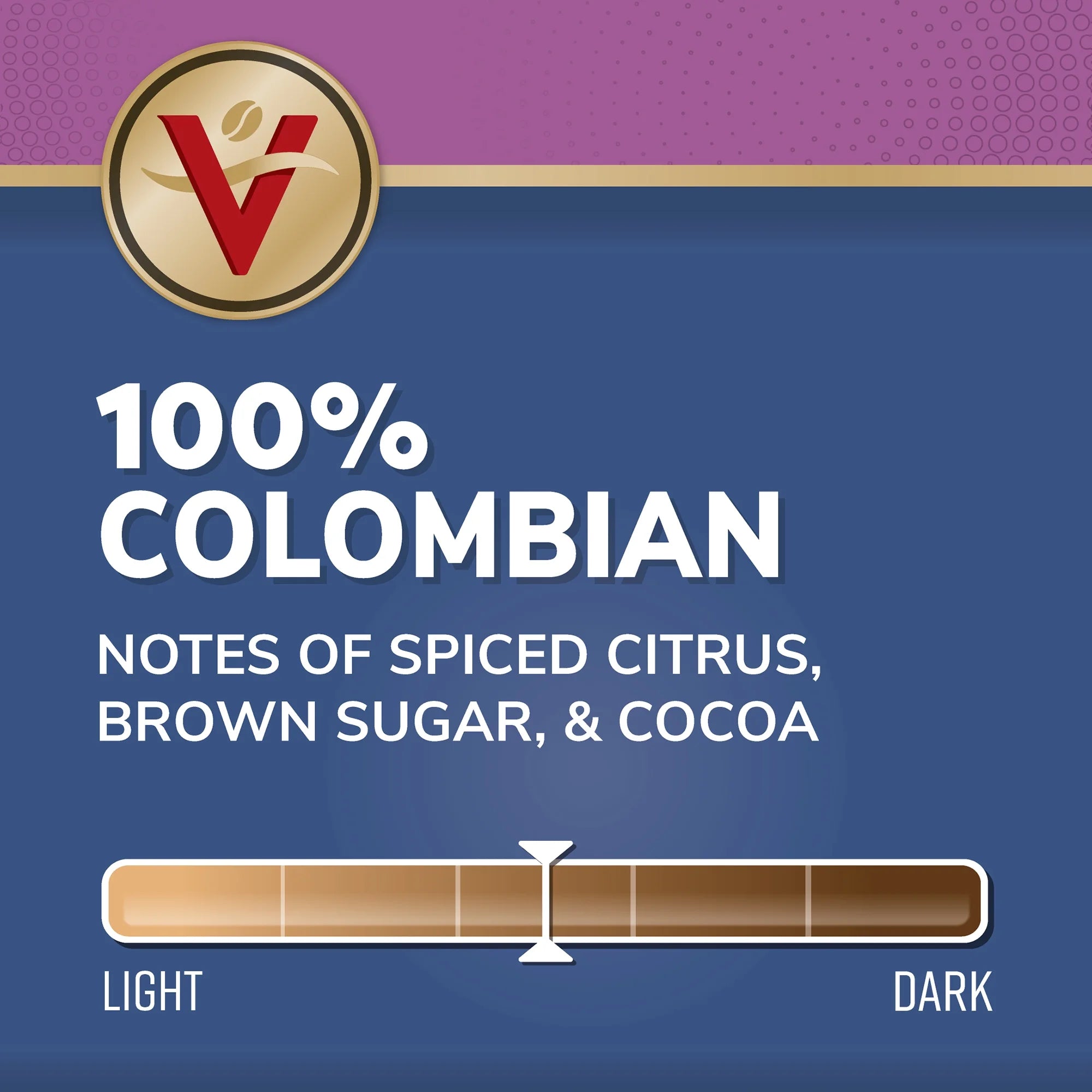 100% Colombian Coffee Single Serve Coffee Pods D76017