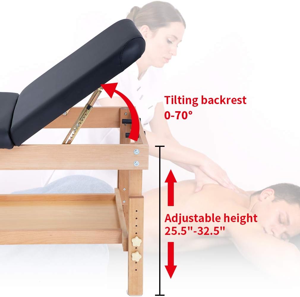 74"L 28"W Height Adjustable Heavy Duty Massage Table I45080