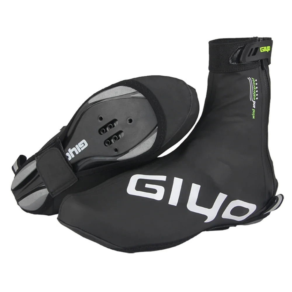 Waterproof PU Cycling Shoes Covers with Reflective Design H29406