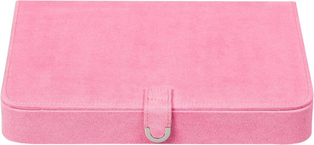 Pink Plush Fabric Jewelry Box P5249