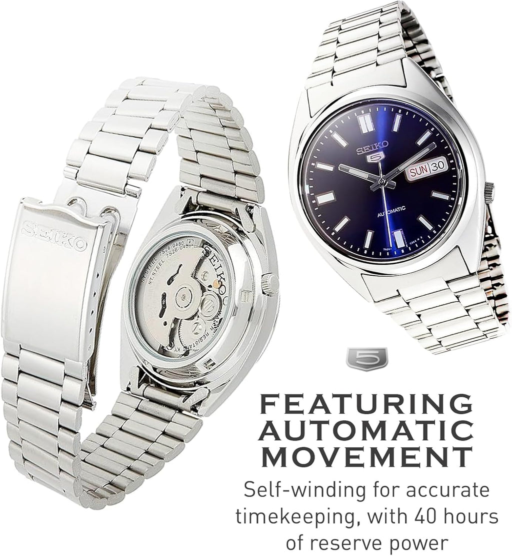 Automatic Watch with Blue Dial, Stainless Steel Case & Bracelet X332