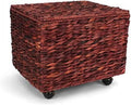 Natural Seagrass Rolling File Cabinet H374788