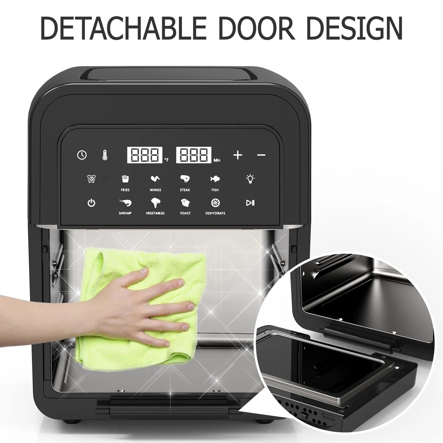 8-in-1 6.5 Quart Air Fryer Oven with Digital Touch-Screen I5071