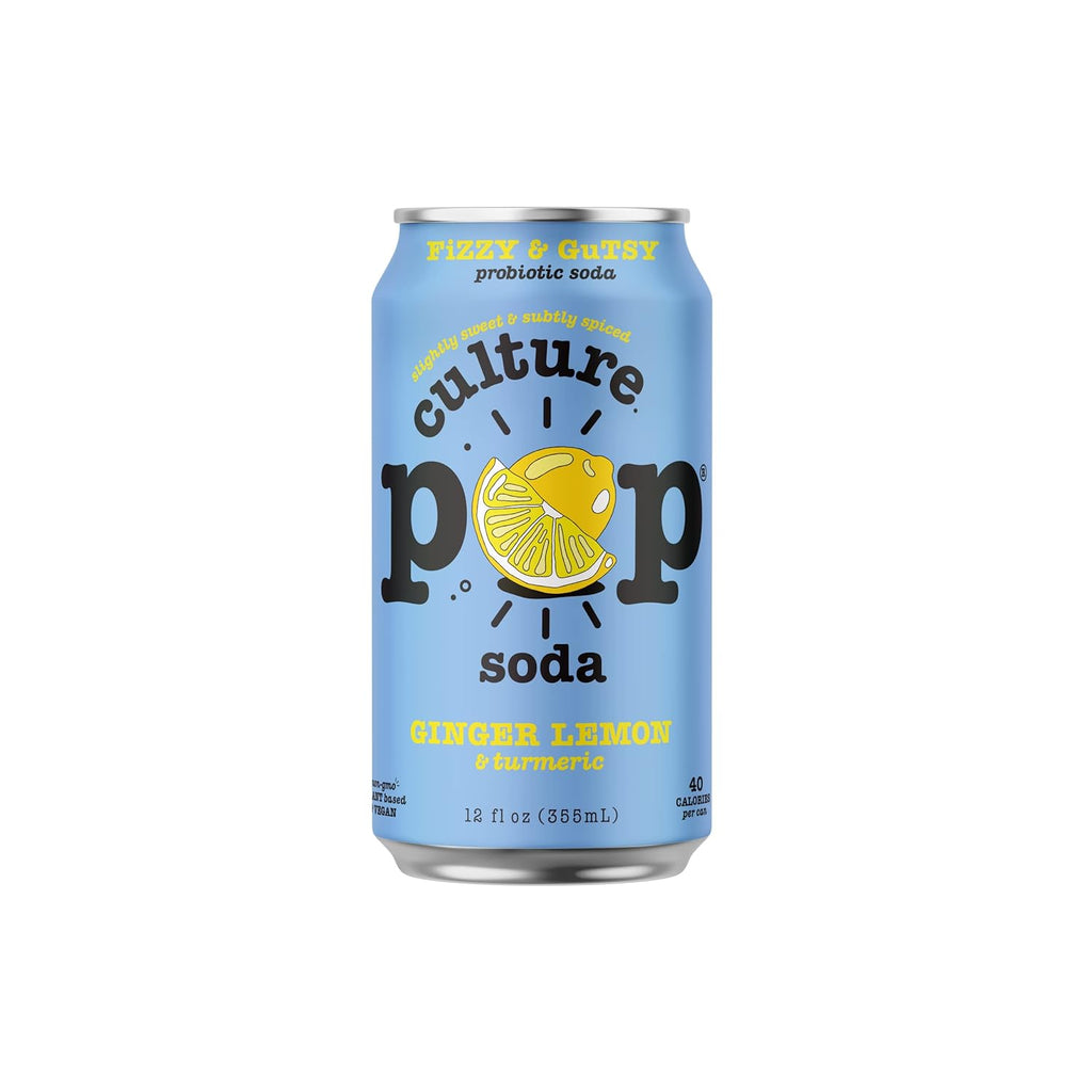 Sparkling Probiotic Soda, 40 Calories per can, 12 Fl Oz Cans, Pack of 5 U4697
