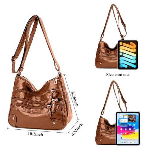 Soft PU Leather Crossbody Bag with Adjustable Strap K198366