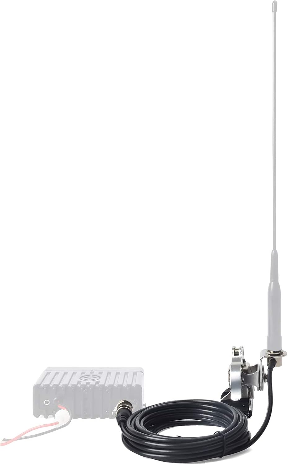 20inch Soft Telescopic Mobile Radio Antenna 137-174/400-480MHz with Clip and 5m Cable E29415