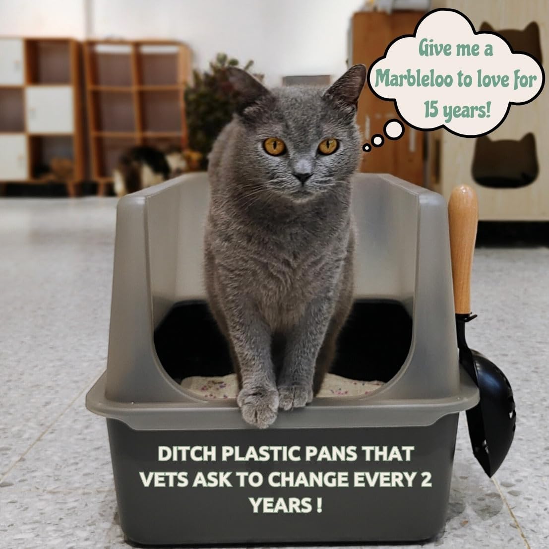 Stainless Steel Extra Large Litter Box with Lid R974