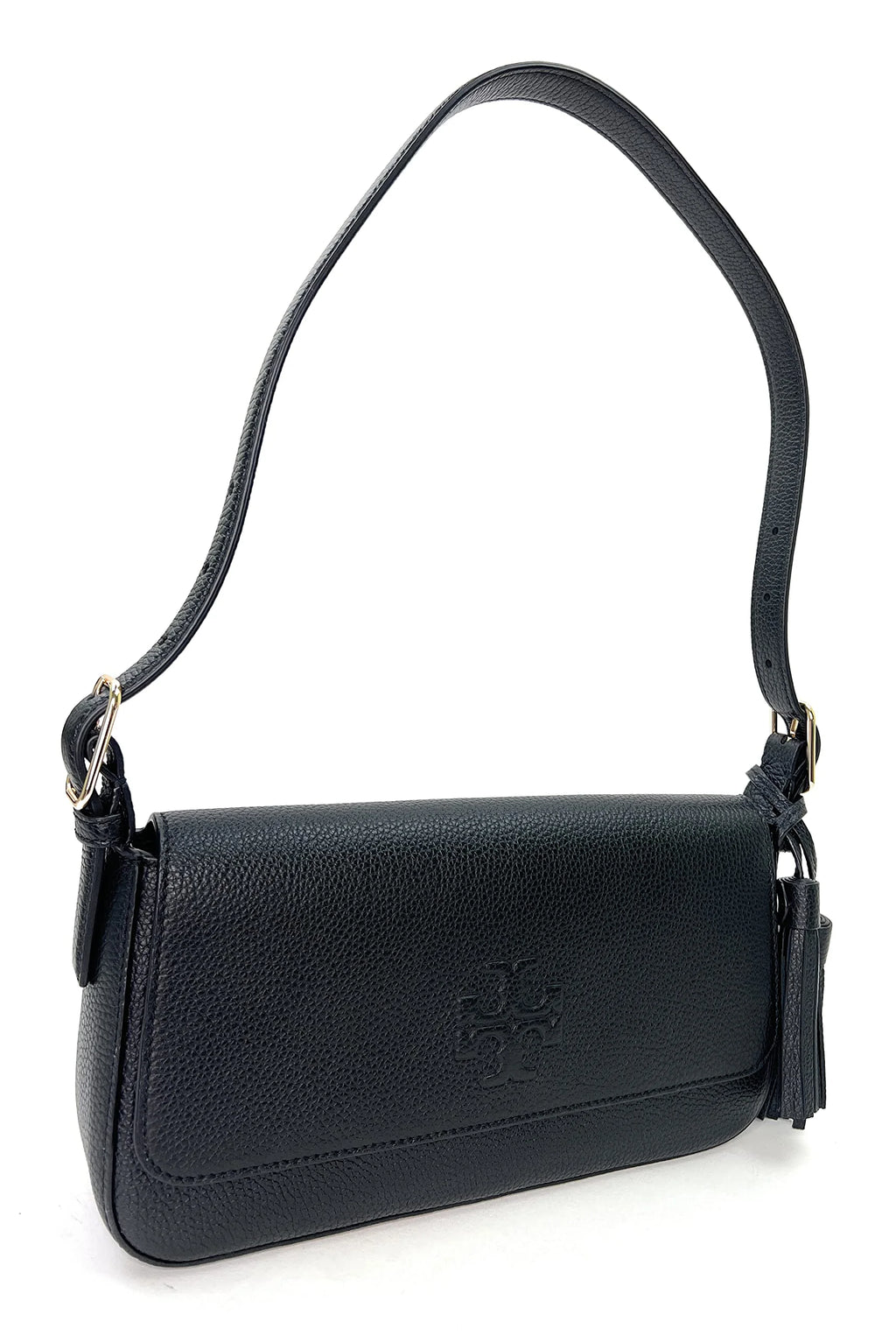 Black Flap Shoulder Bag J813808