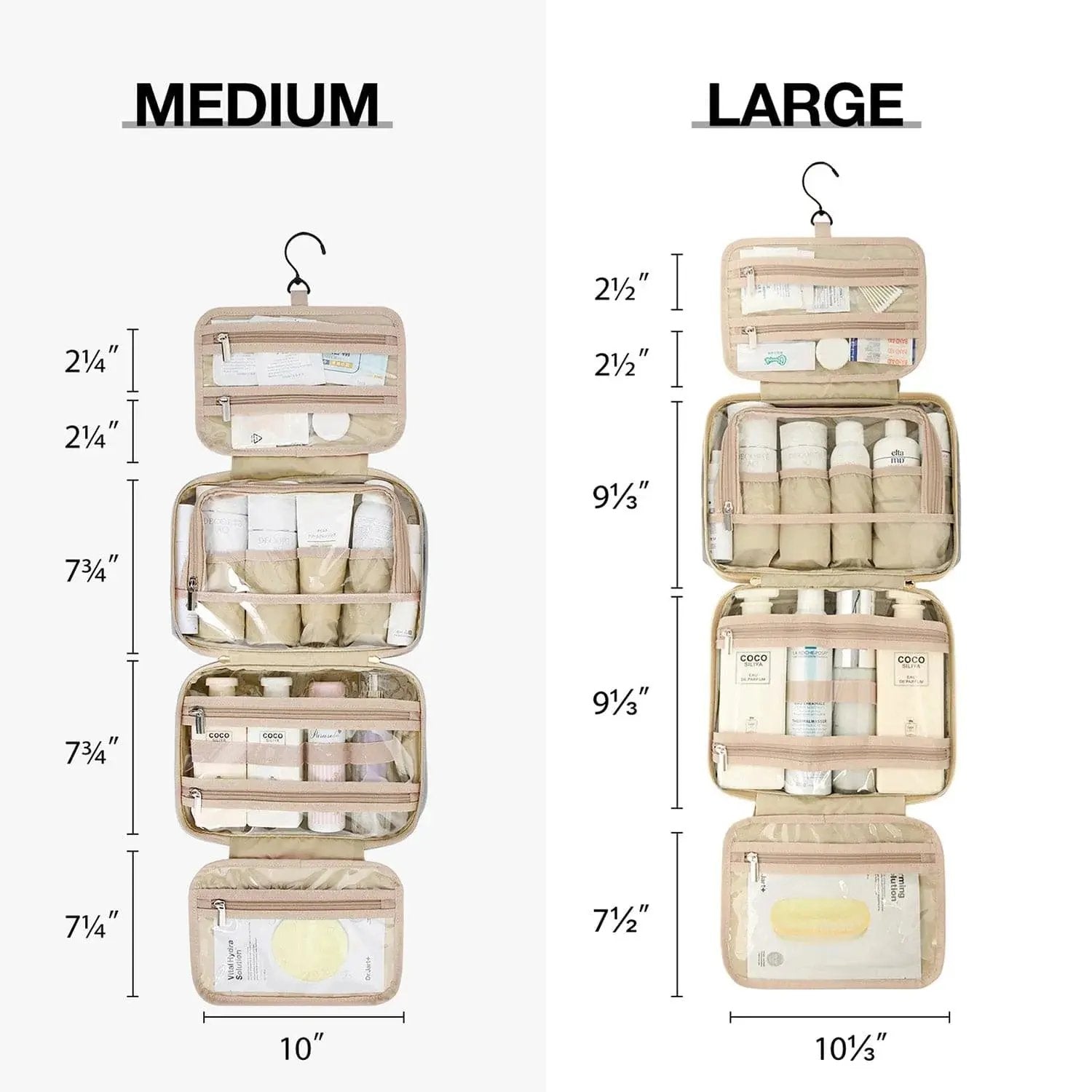 Medium Hanging Travel Makeup Organizer