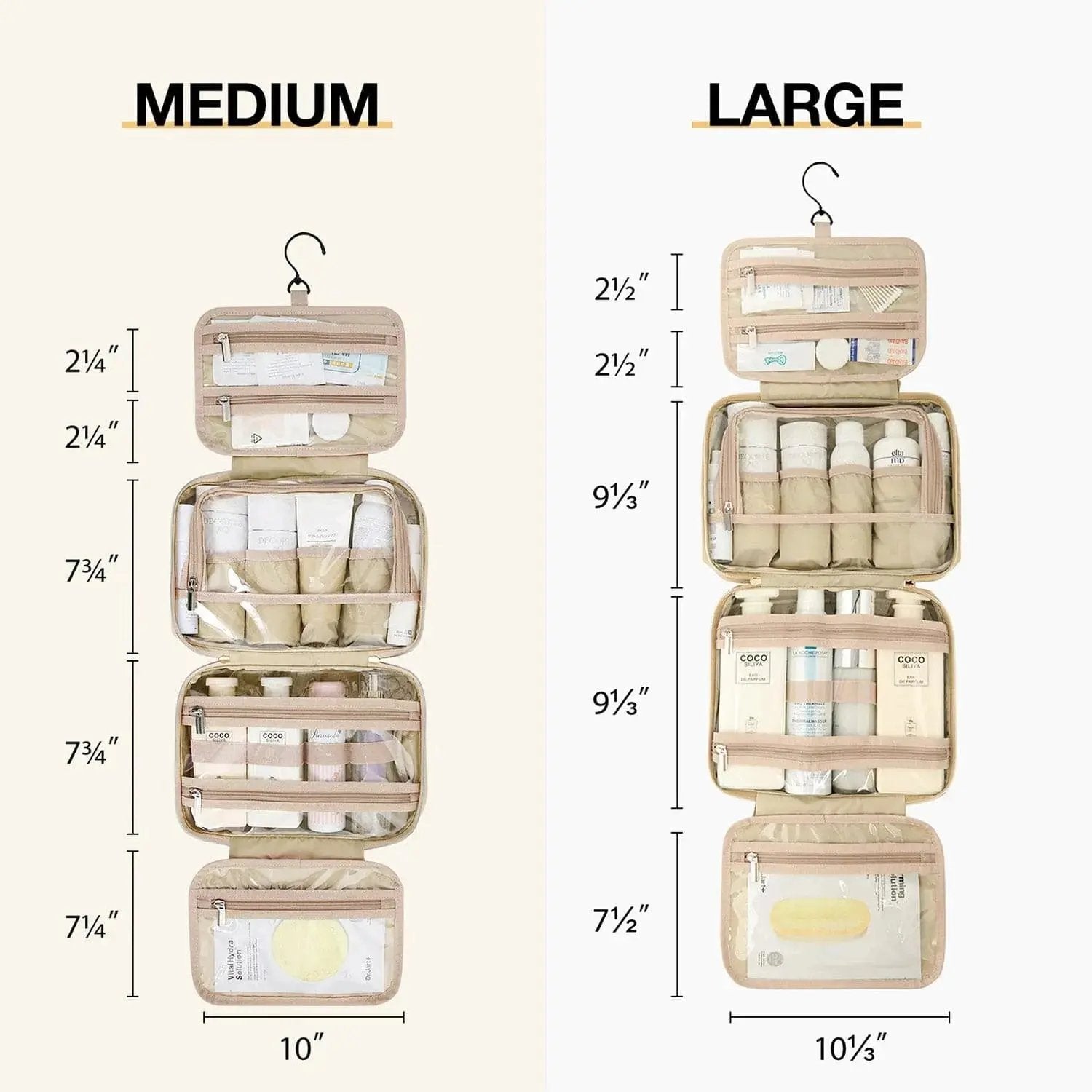 Medium Hanging Travel Makeup Organizer