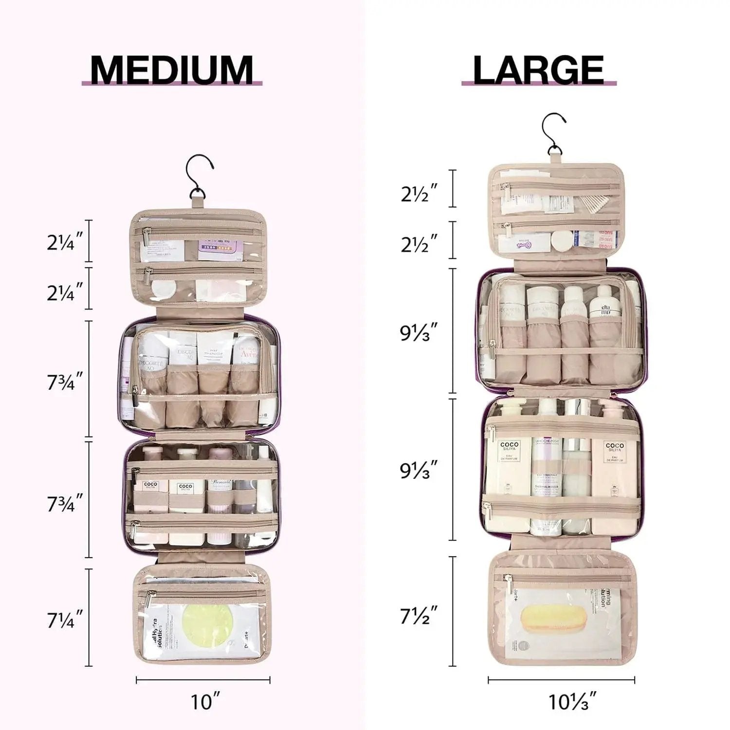 Medium Hanging Travel Makeup Organizer