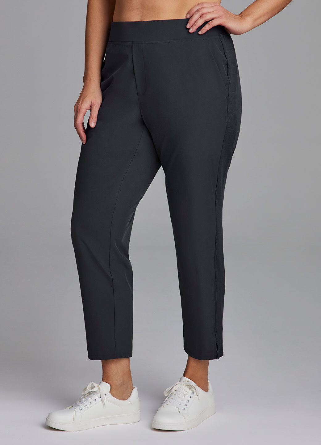 Plus City Stretch Ribbed Ankle Pant