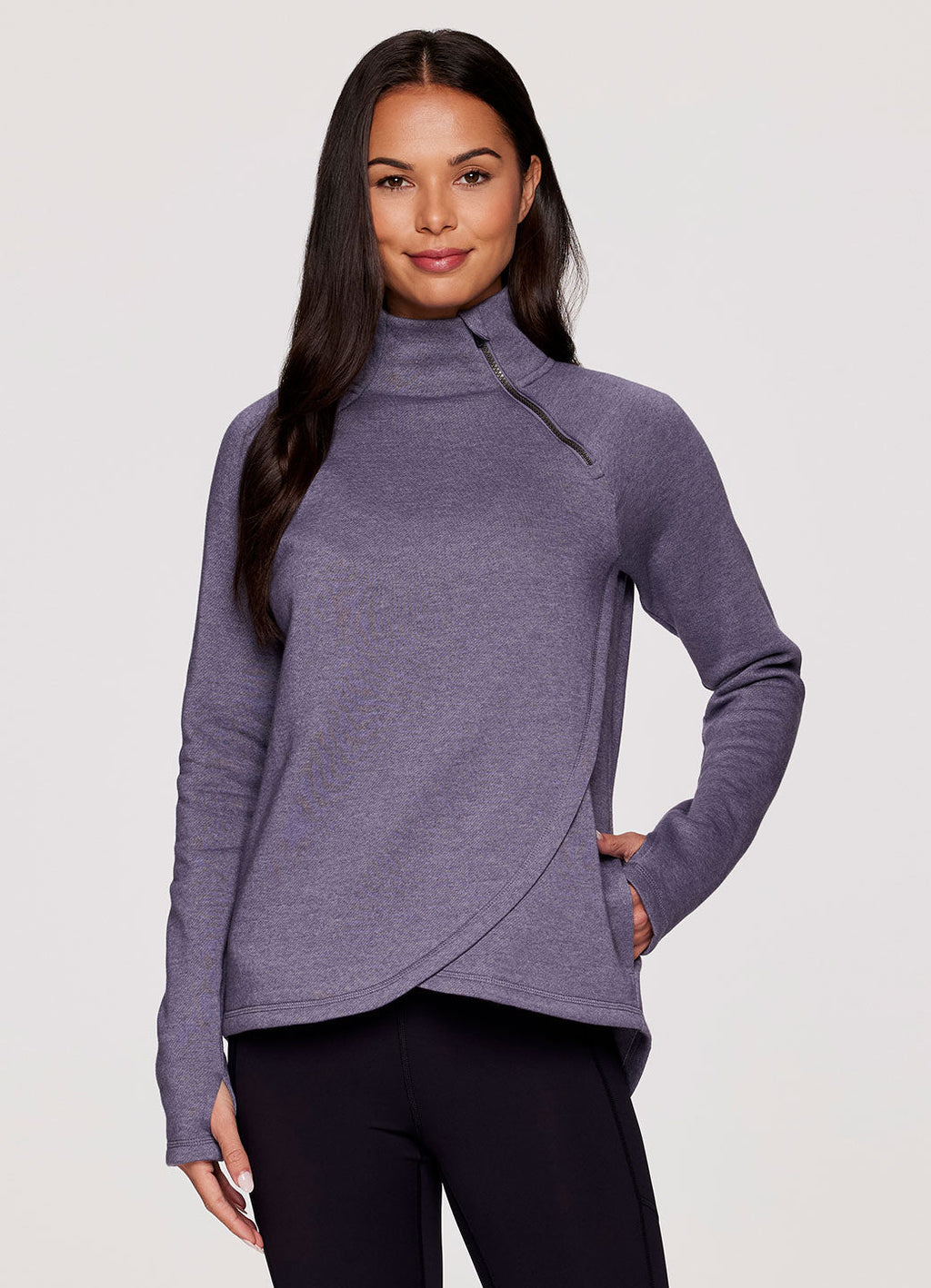 Ready To Roll Fleece Mock Neck Pullover