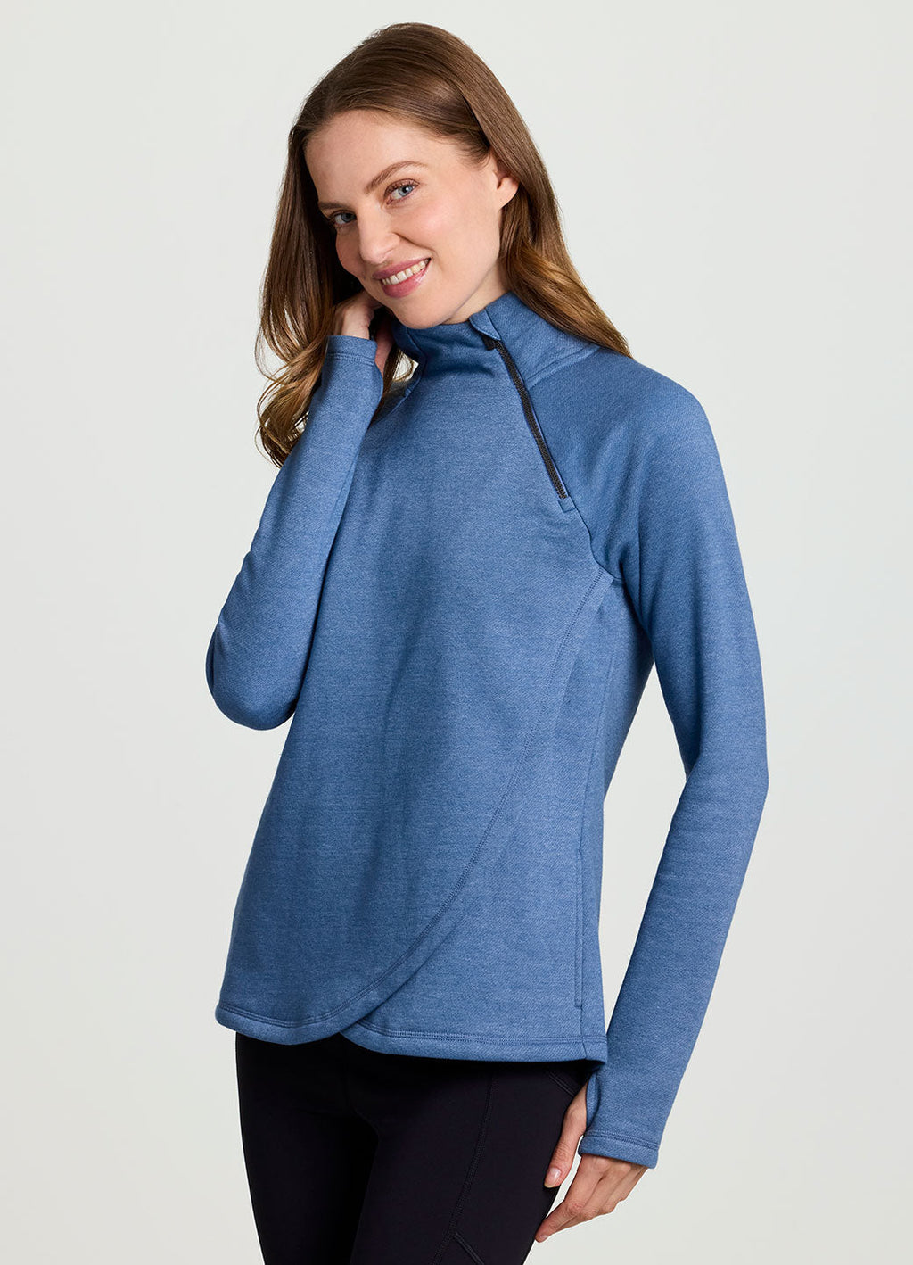 Ready To Roll Fleece Mock Neck Pullover