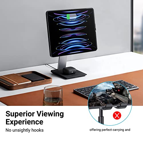 Magnetic Wireless Charging Stand for iPad Pro/iPad mini 6, Adjustable iPad Stand with 15W Wireless Charging Base D75834