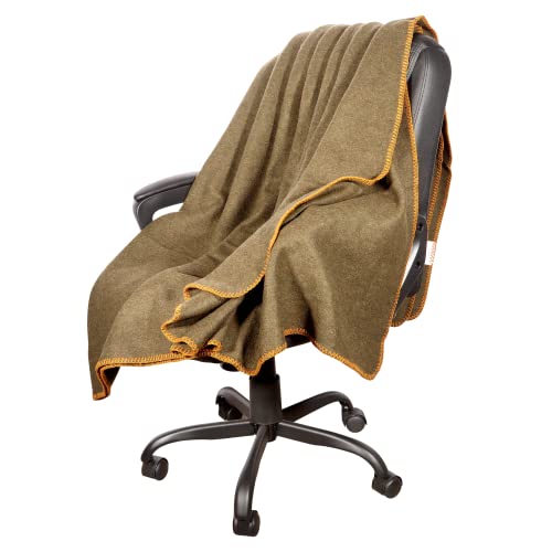 Navy 62X84 70% Wool Fire Retardant Wool Blanket M748