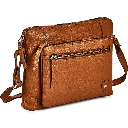Small Soft Pebbled Real Leather Crossbody Shoulder Bag L82009