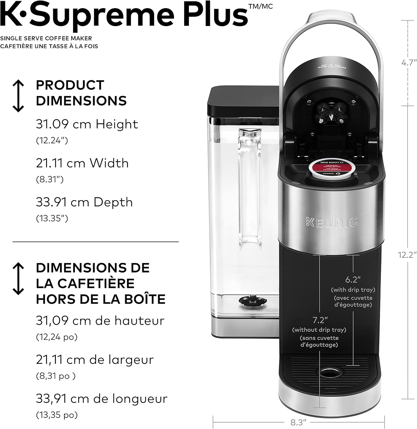 Single Serve K-Cup Pod Coffee Maker F13125