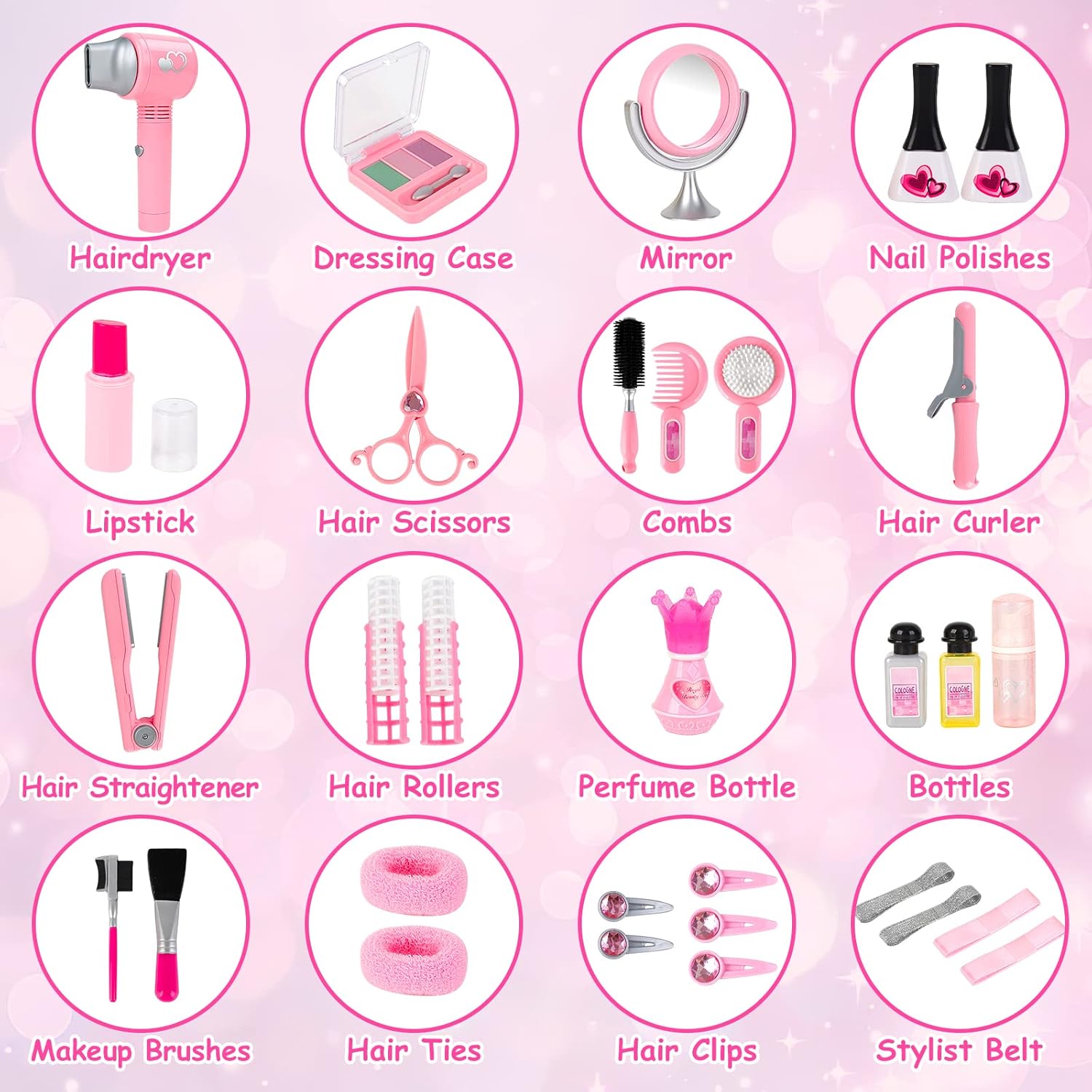 35pcs Kids Pretend Play Makeup Set G859