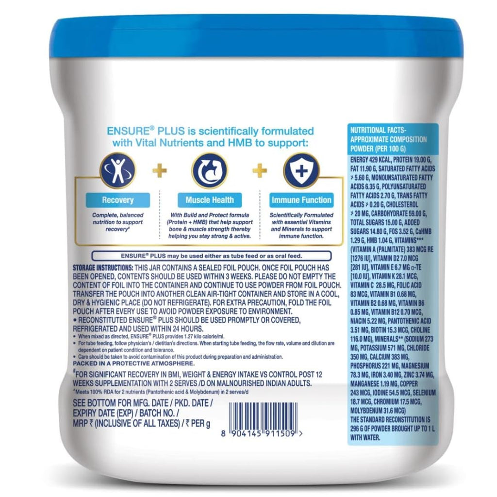 Vanilla Flavor 400gm Jar -10 count Nutrition Powder J617018