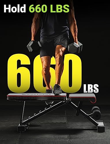 Black Adjustable Weight Bench M24275