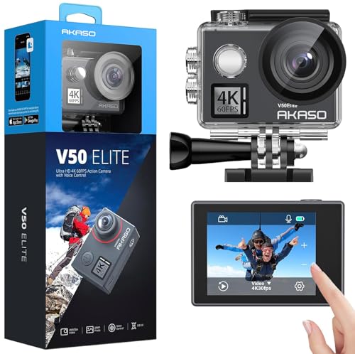 4K60fps Action Camera with 128GB Memory Card Y713524
