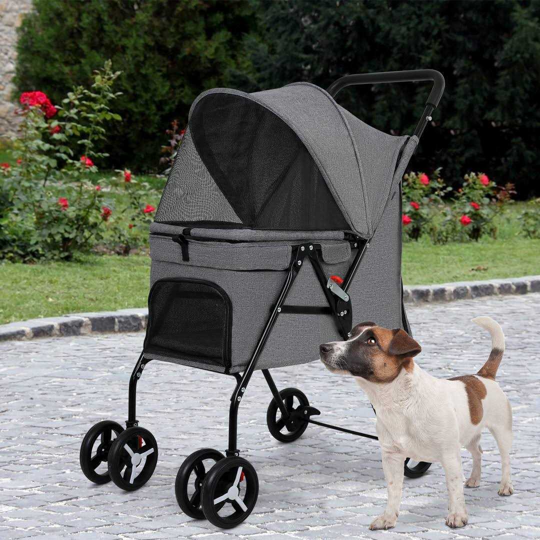 Mesh Foldable Pet Stroller O426635