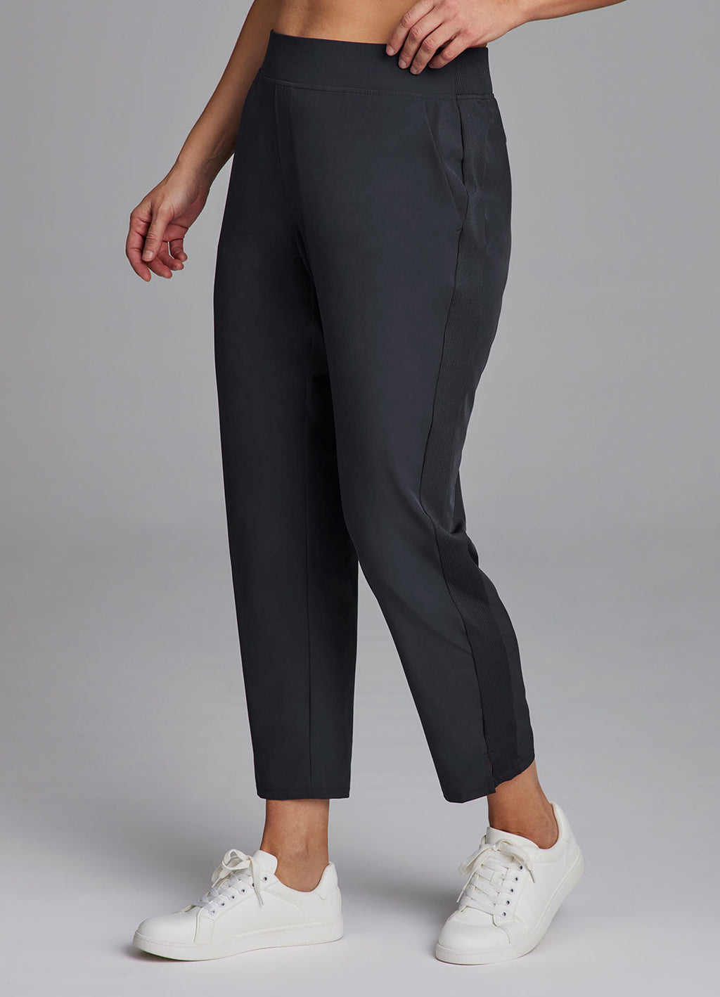 Plus City Stretch Ribbed Ankle Pant