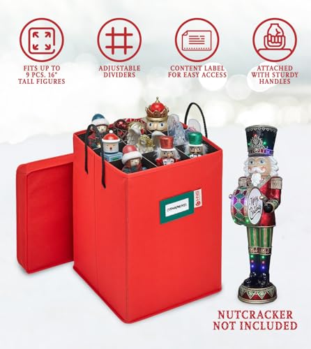 Storage Box for Nutcrackers and Figurines with Adjustable Dividers G602193