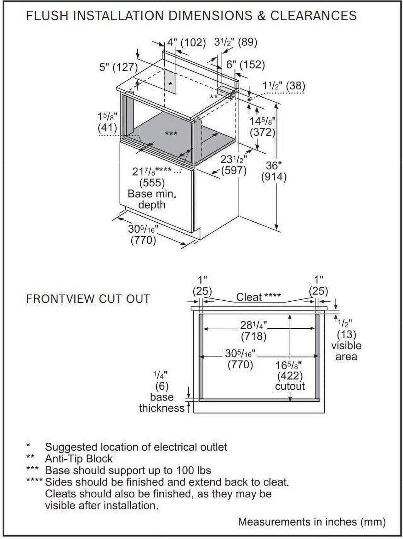 Stainless Steel Microwave Drawer J8914