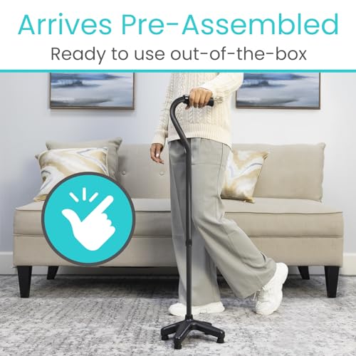 Adjustable Quad Cane with 4 Pronged Base A9979