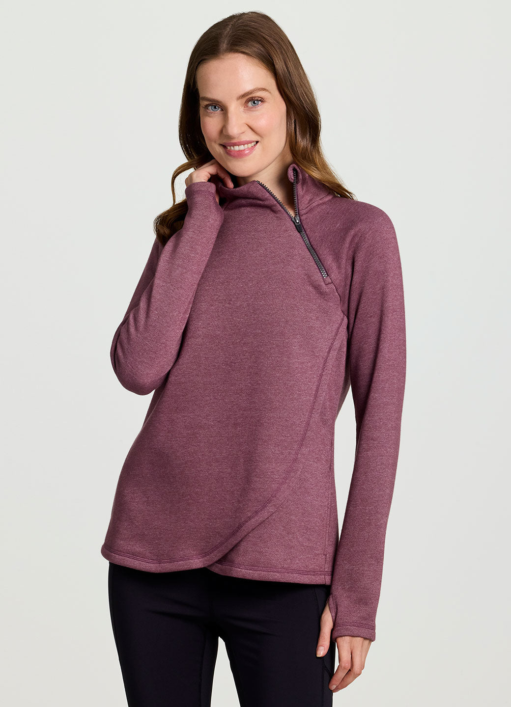 Ready To Roll Fleece Mock Neck Pullover