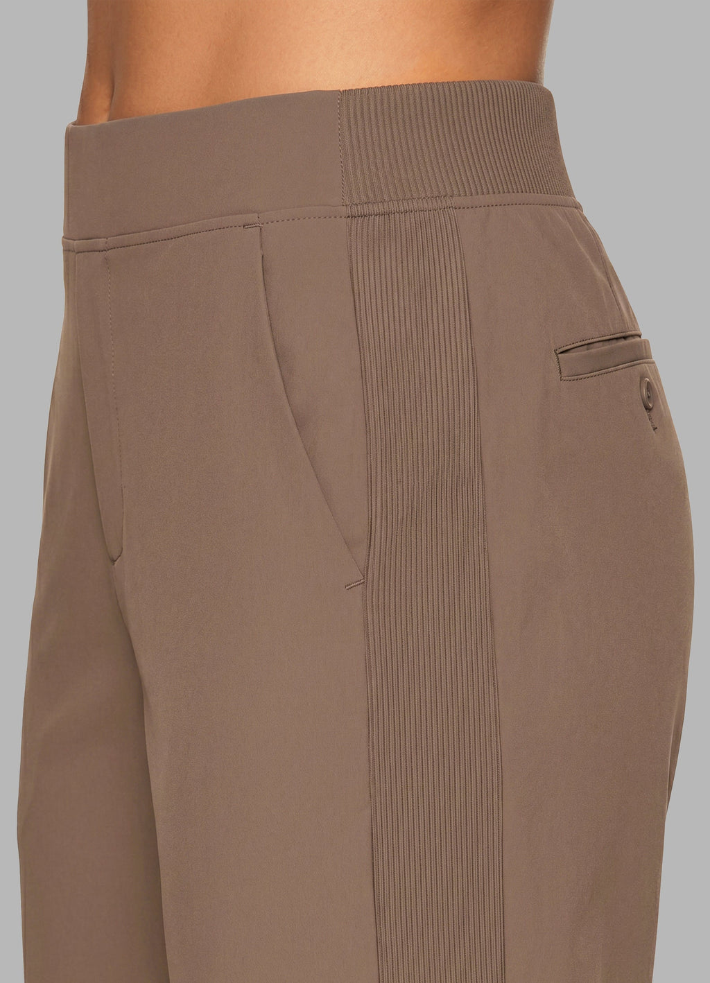 Plus City Stretch Ribbed Ankle Pant