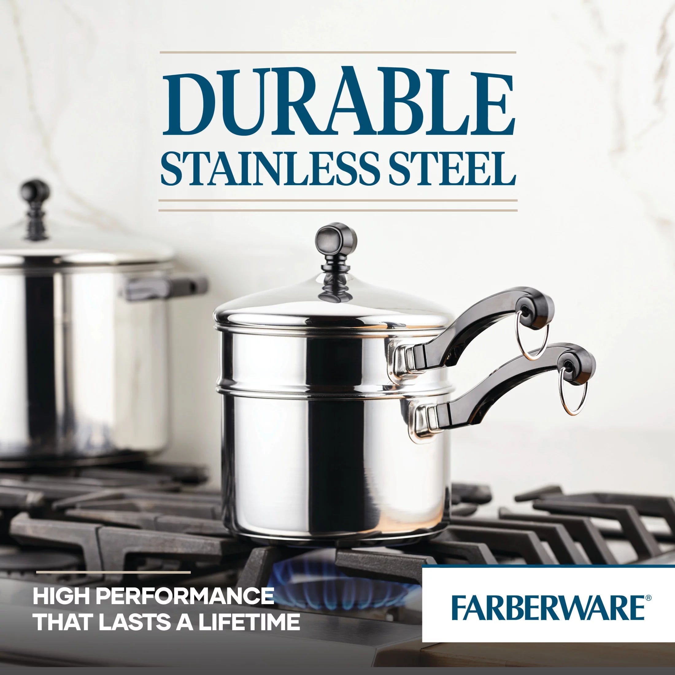 Stainless Steel Covered Saucepan 2 Qt A4022