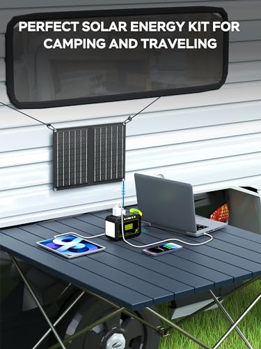 88.8Wh Portable Power Station with 21W Solar Panel L72177