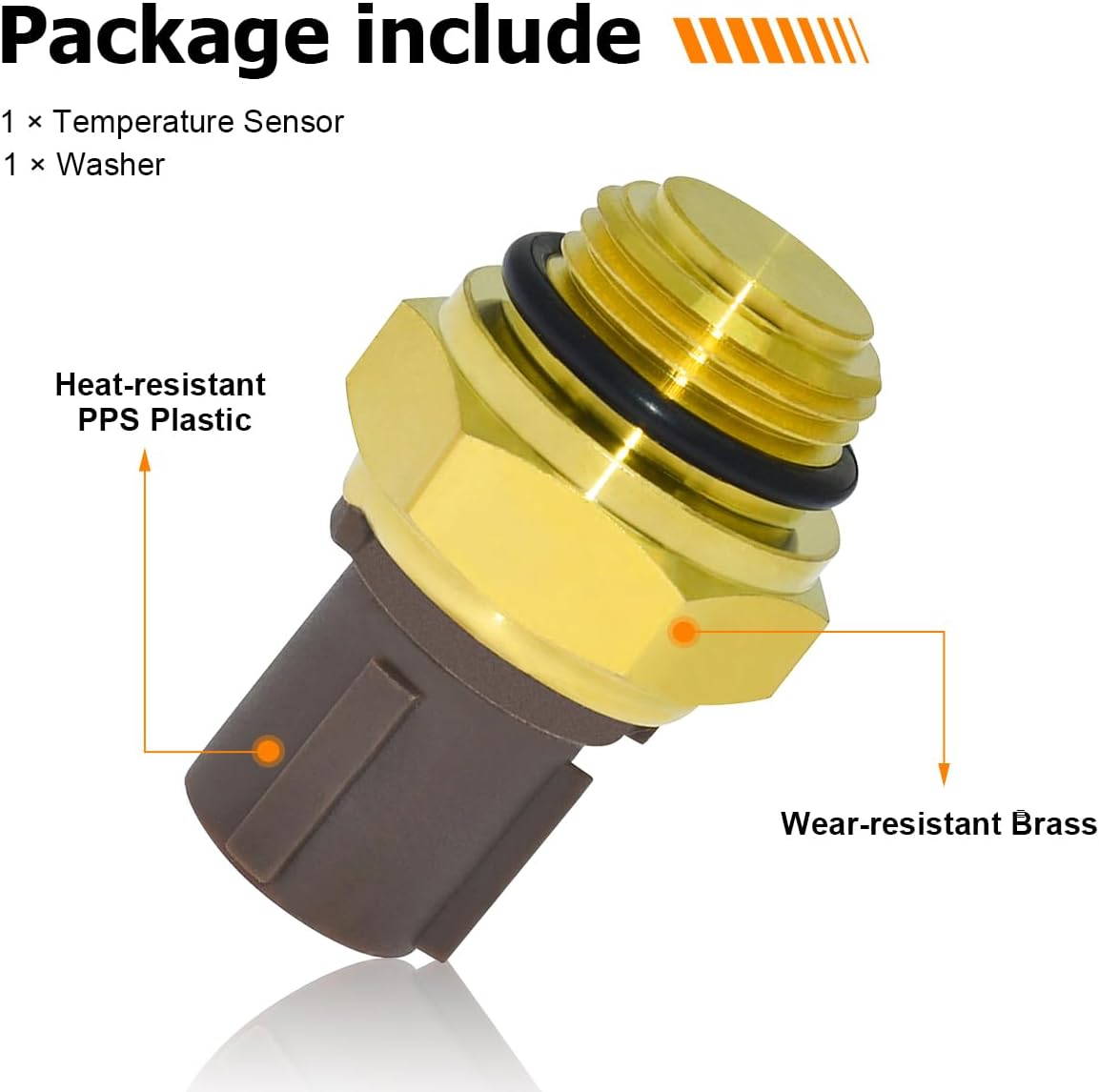 Radiator Coolant Fan Switch, Water Temperature Sensor J24586
