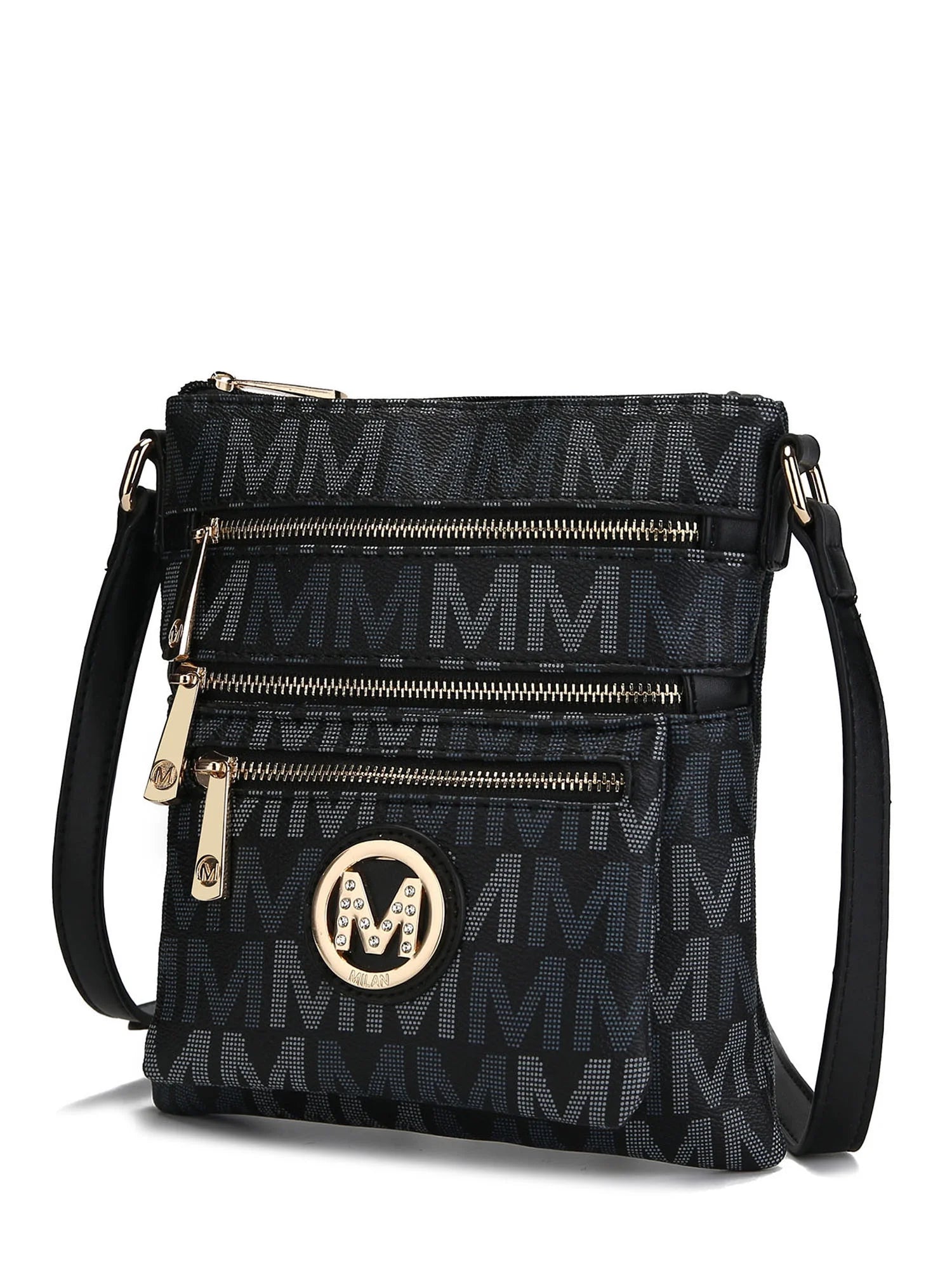 Black Multi Compartments Crossbody S515035